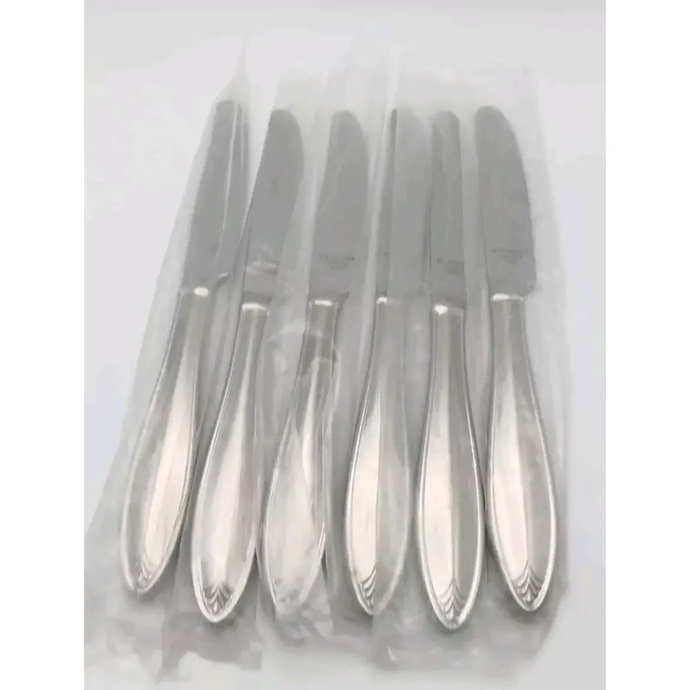 Lenox Covington 6 Place Dinner Knife Set 18/10 Stainless Flatware Vietnam